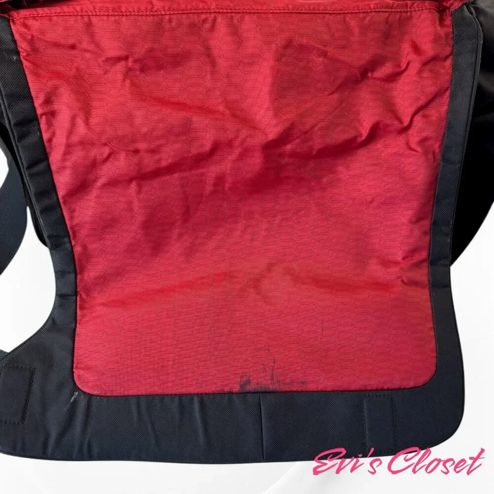 Tumi Init Black Nylon Expandable Messenger Laptop Bag #5112D